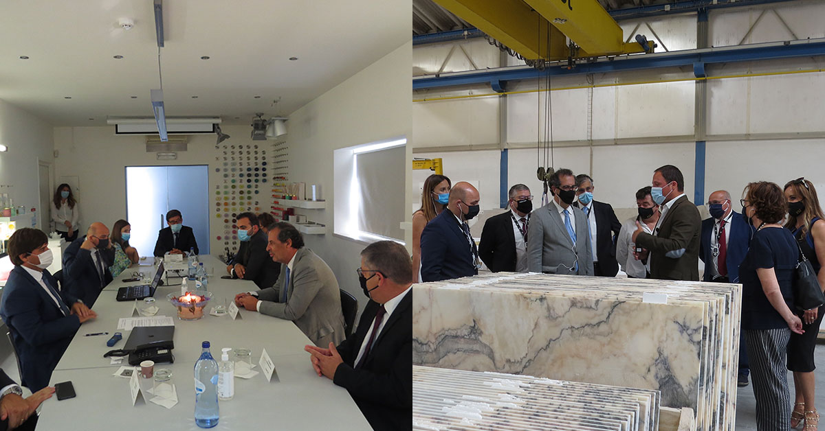 Secretário de Estado Adjunto e da Economia visitou as empresas Manulena e LSI Stone