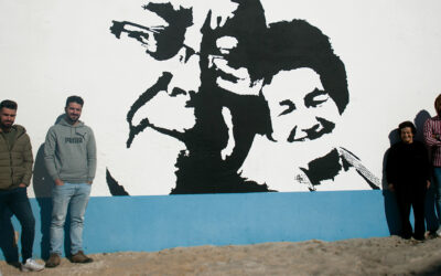 Netos imortalizam avô em mural de homenagem