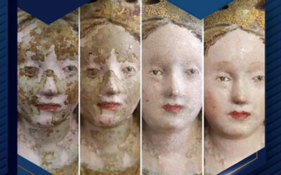 Imagem de Nossa Senhora do Fetal apresentada após restauro