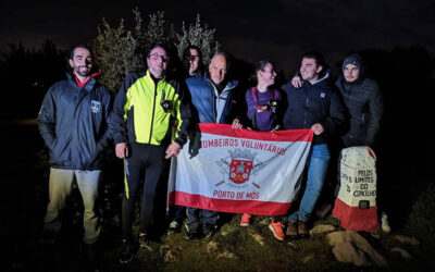 Bombeiros de Porto de Mós em prova de trail do Ninho Team