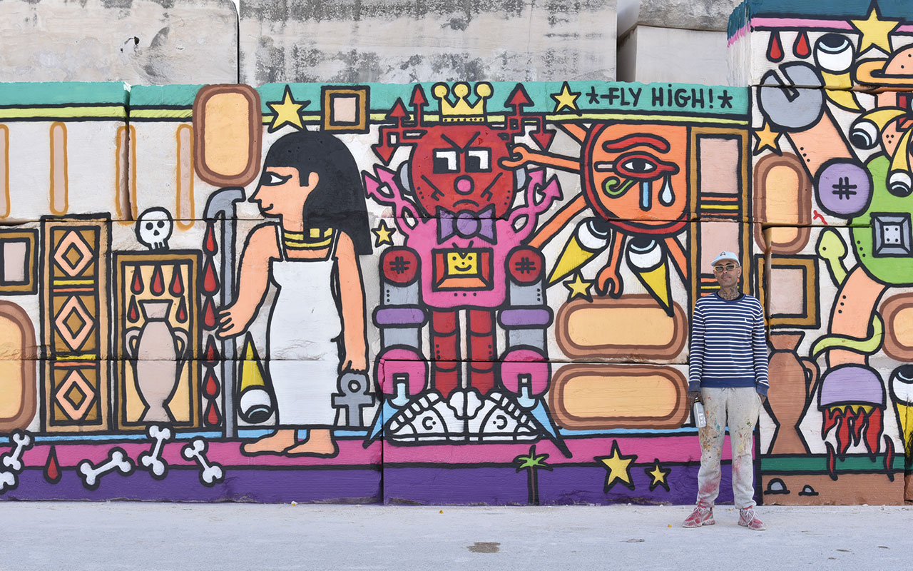 Stone Art Festival | Hatory Pabllo (Mural): “I’m the past, the present, and the future”