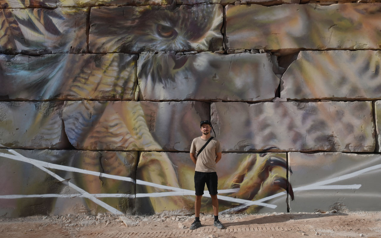 Stone Art Festival | Jack Lack (Mural): “Settler”