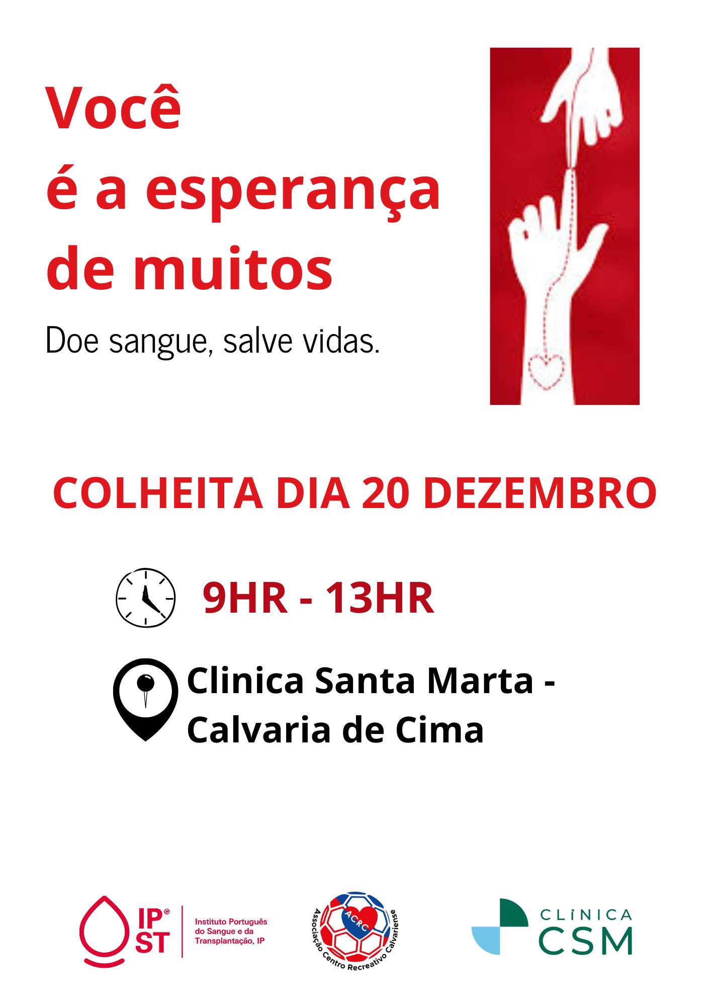 cartaz colheita sangue calvaria de cima | Jornal O Portomosense