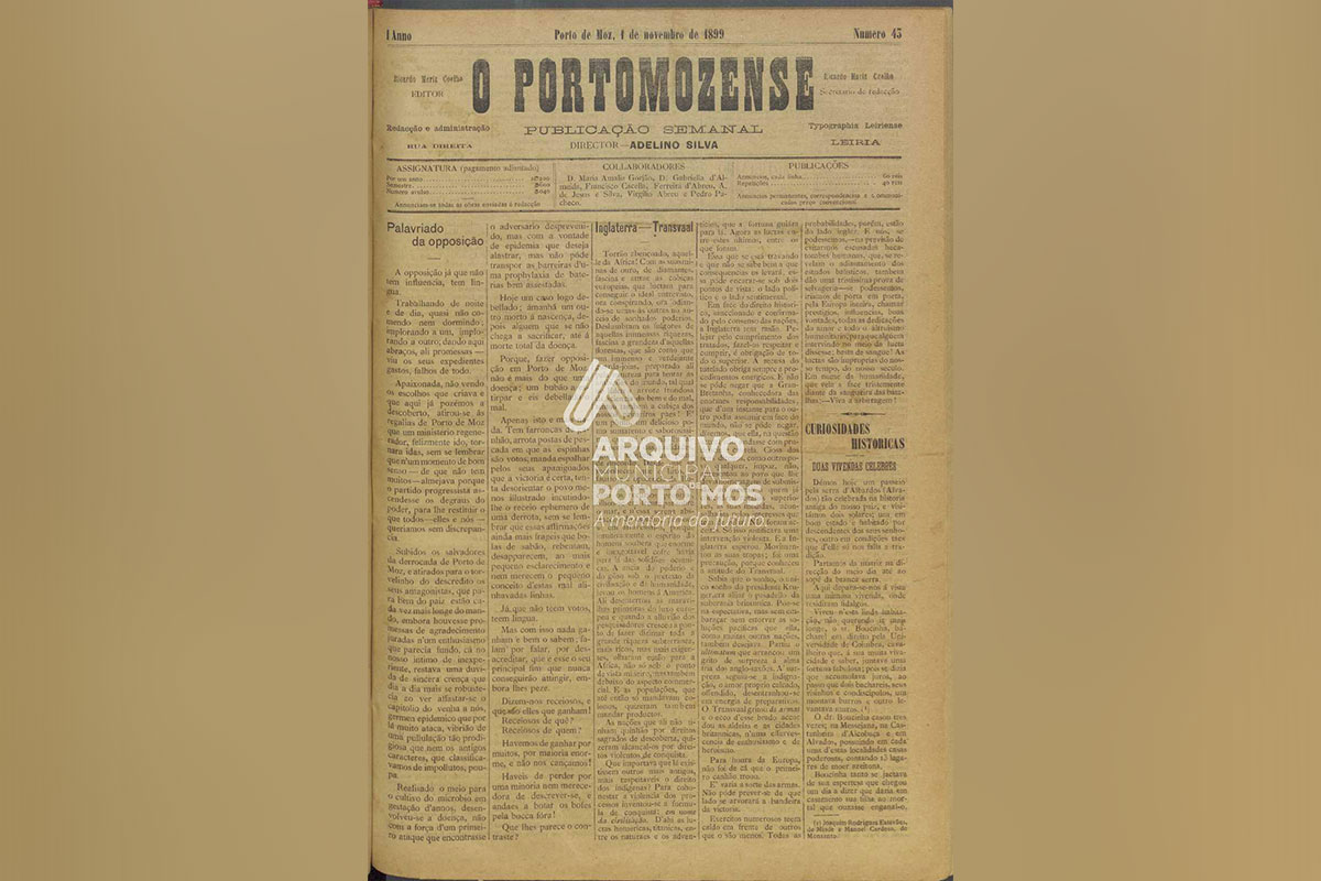 43 anos d’O Portomosense | O Portomozense e a tradição da imprensa em Porto de Mós