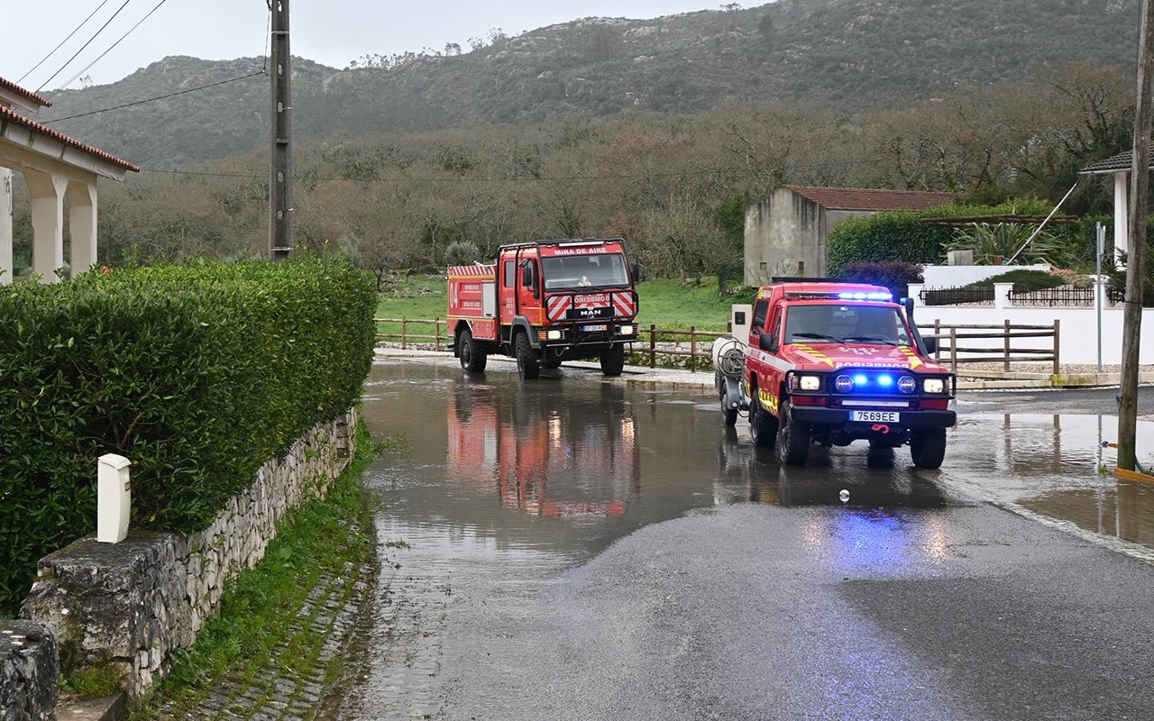 Ponto de situação no concelho de Porto de Mós na sequência da depressão Kristin e Leonardo (5 de fevereiro)