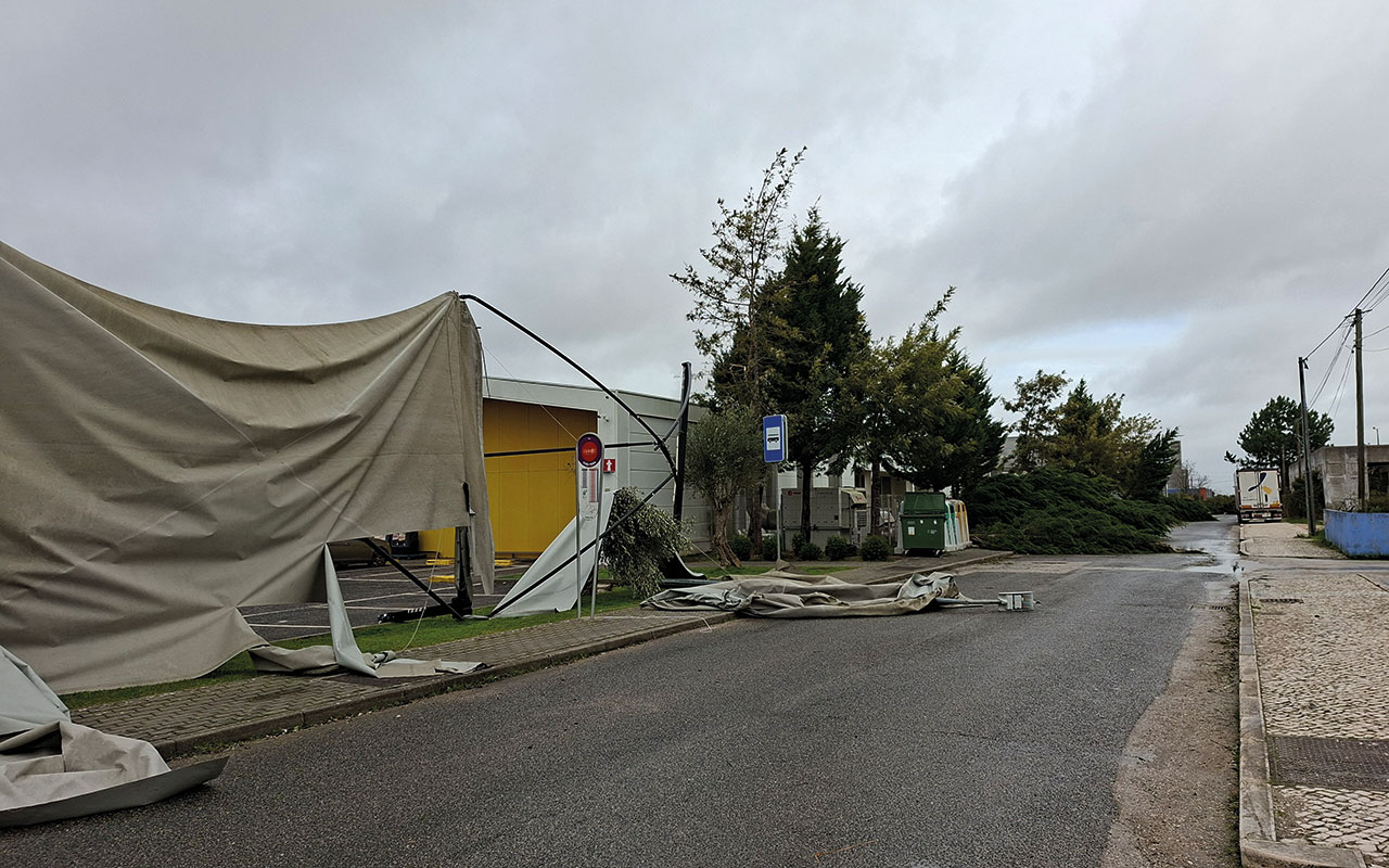 Depressão Kristin em Porto de Mós