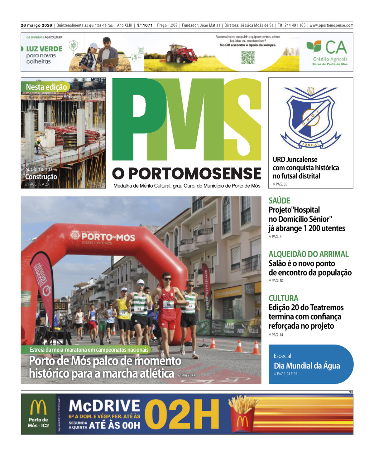 Capa-Jornal-O-Portomosense-1050-Web Jornal O Portomosense 1071 Capa Web | Jornal O Portomosense